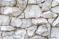 White rock wall texture backgrounds rubble architecture.