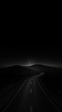 Black wallpaper road horizon highway. | Premium Photo - rawpixel