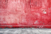 Red concrete wall architecture backgrounds splattered.