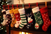 Sock christmas representation celebration.