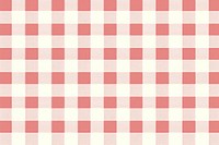 Soft red and beige gingham backgrounds tablecloth pattern.