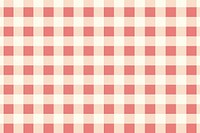 Soft red and beige gingham pattern backgrounds tablecloth.