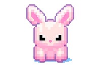 Bunny pixel mammal cute toy.