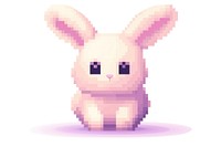 Bunny pixel mammal cute representation.