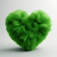 Green heart love softness.