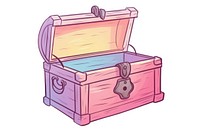 A treasure box container letterbox suitcase.