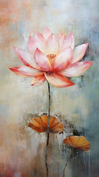 Lotus painting blossom flower.