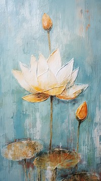 Lotus painting flower plant.