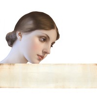 Venus ephemera portrait adult white background.