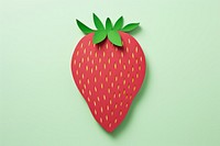 Strawberry green minimal fruit plant food.