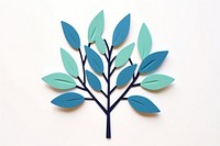 Plant blue minimal leaf art creativity.
