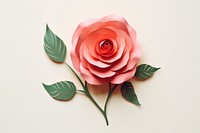 Rose pastel flower plant art.