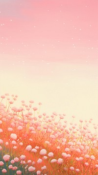Pink flowers meadow backgrounds outdoors nature.
