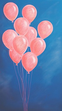 Pink balloons red celebration anniversary.