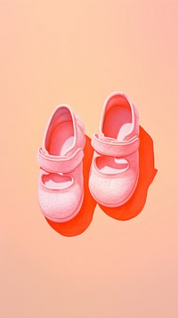 Pink baby shoes footwear red clothing.