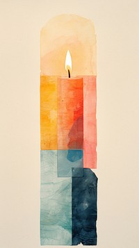 Candle creativity painting lighting.