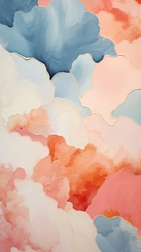 Clouds abstract painting art.