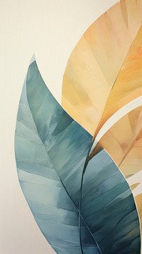 Palm abstract painting leaf.