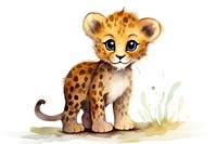 Leopard animal cheetah cartoon.