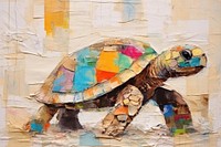 Turtle art painting reptile.