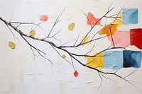 Branch art painting wall.