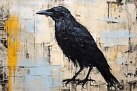 Crows blackbird animal art.