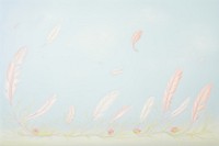 Painting of feather border backgrounds lightweight creativity.