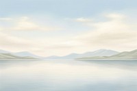 Painting of Lake border lake backgrounds landscape.