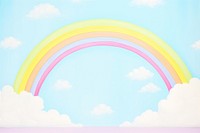 Painting of rainbow border backgrounds nature sky.