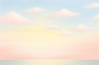 Painting of sunset sky border backgrounds outdoors horizon.