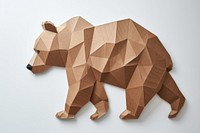 Bear origami mammal paper.