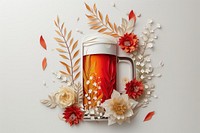 Beer cup mug art.