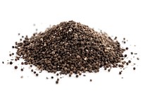 Ground black pepper flakes food seed soil.