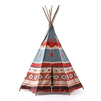 Teepee tent white background architecture.