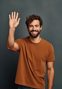Person waving portrait person adult.