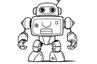 Robot robot sketch technology.