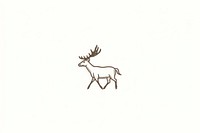 Reindeer icon wildlife animal mammal.