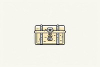 Treasure box icon clapperboard suitcase handbag.