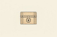 Treasure box icon container pattern cartoon.