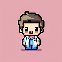 Doctor pixel portrait art photography.