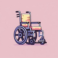 Patient on wheelchair pixel parasports furniture tricycle.