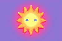 Sun pixel shape technology pixelated.