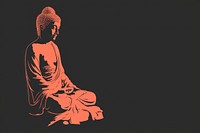 Illustration of a sitting Buddha buddha spirituality cross-legged.