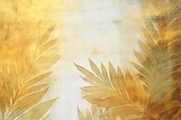 Background gold tropical leaves painting backgrounds texture.