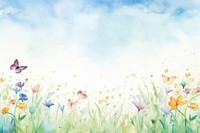 Butterfies border background painting backgrounds outdoors.