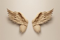2d angel wings symbol bird wood handicraft.