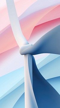 Wind turbine with blue sky abstract backgrounds technology.