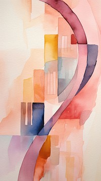 Music note abstract painting collage.