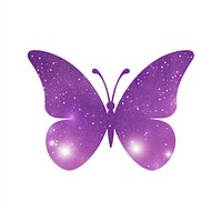 Purple butterfly icon white background lavender science.