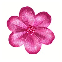 Pink flower icon jewelry petal plant.